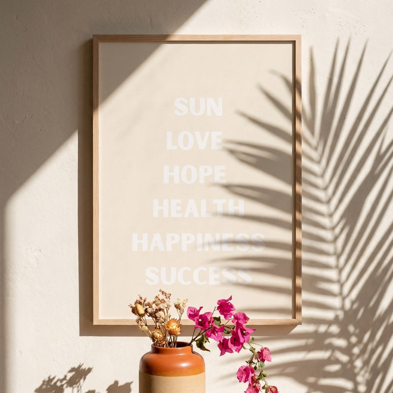 Sun Love Hope Poster