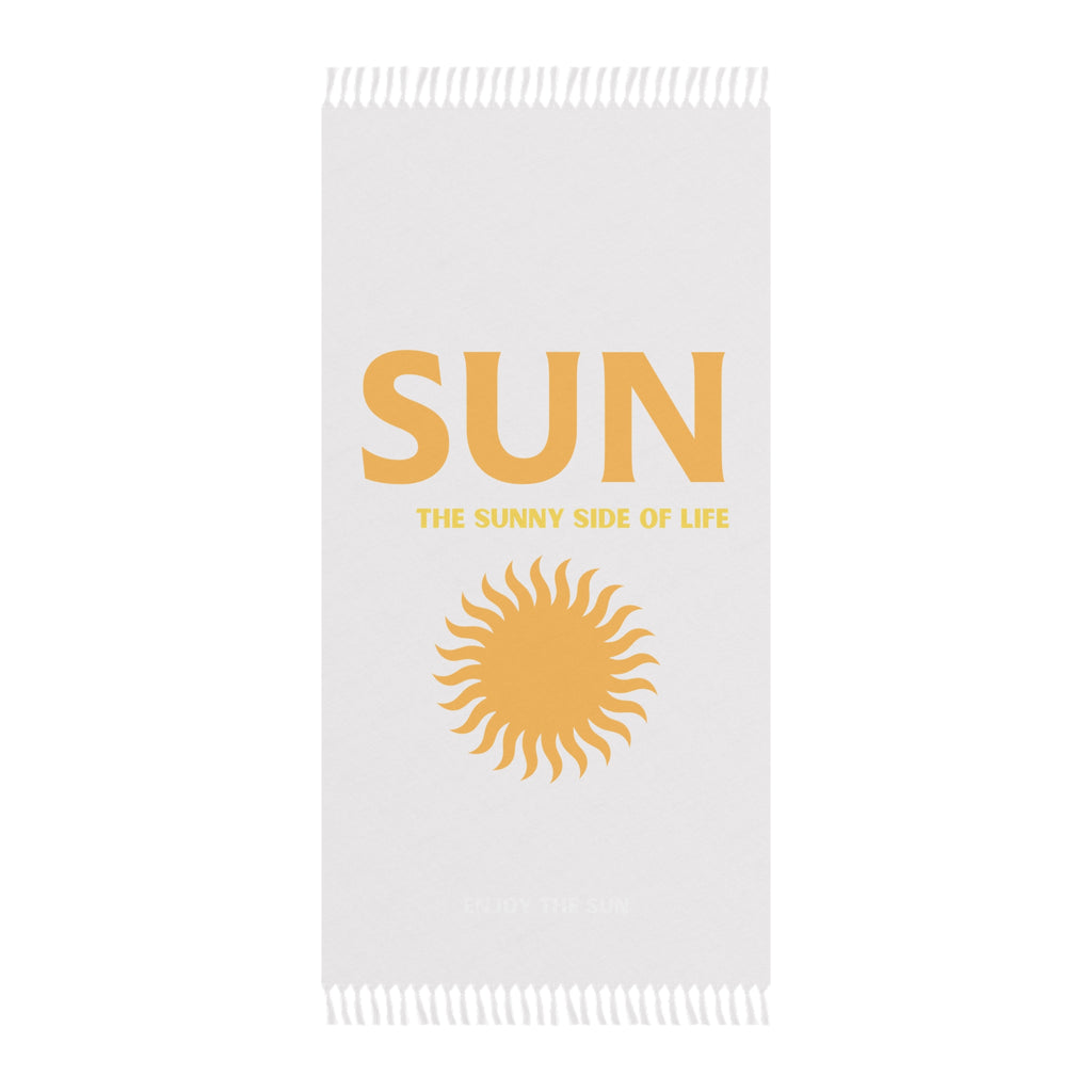 Sun Tropez Boho Beach Towel — Retro Sun Graphic Beach Cloth