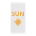 Sun Tropez Boho Beach Towel — Retro Sun Graphic Beach Cloth