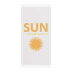 Sun Tropez Boho Beach Towel — Retro Sun Graphic Beach Cloth