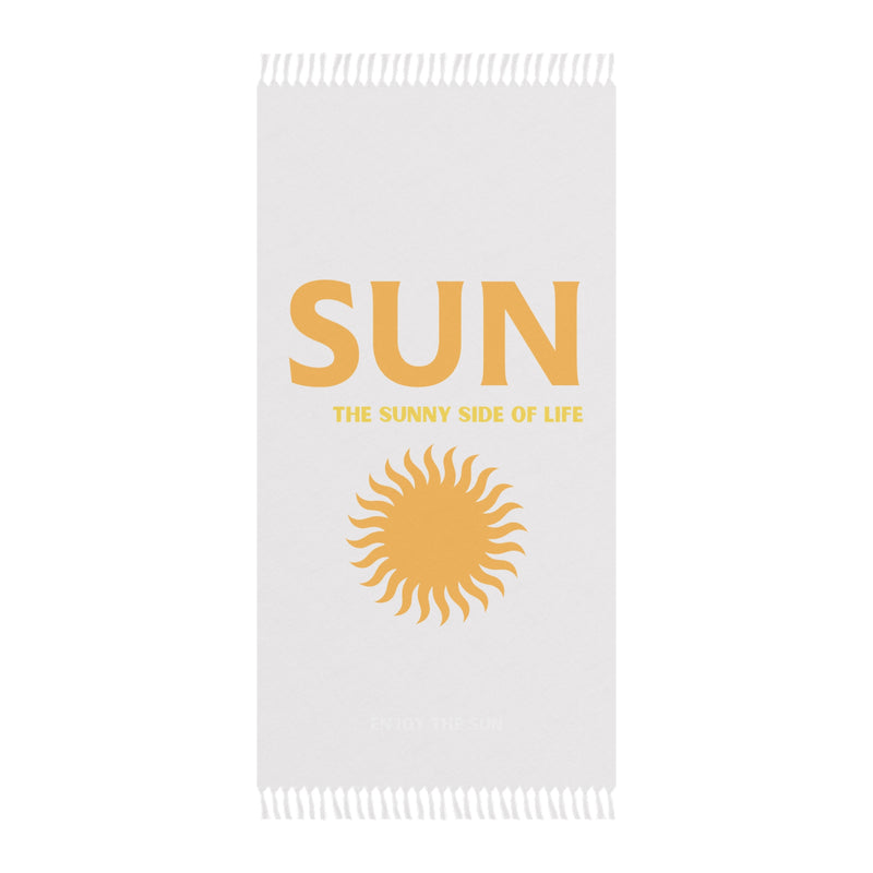 Sun Tropez Boho Beach Towel — Retro Sun Graphic Beach Cloth