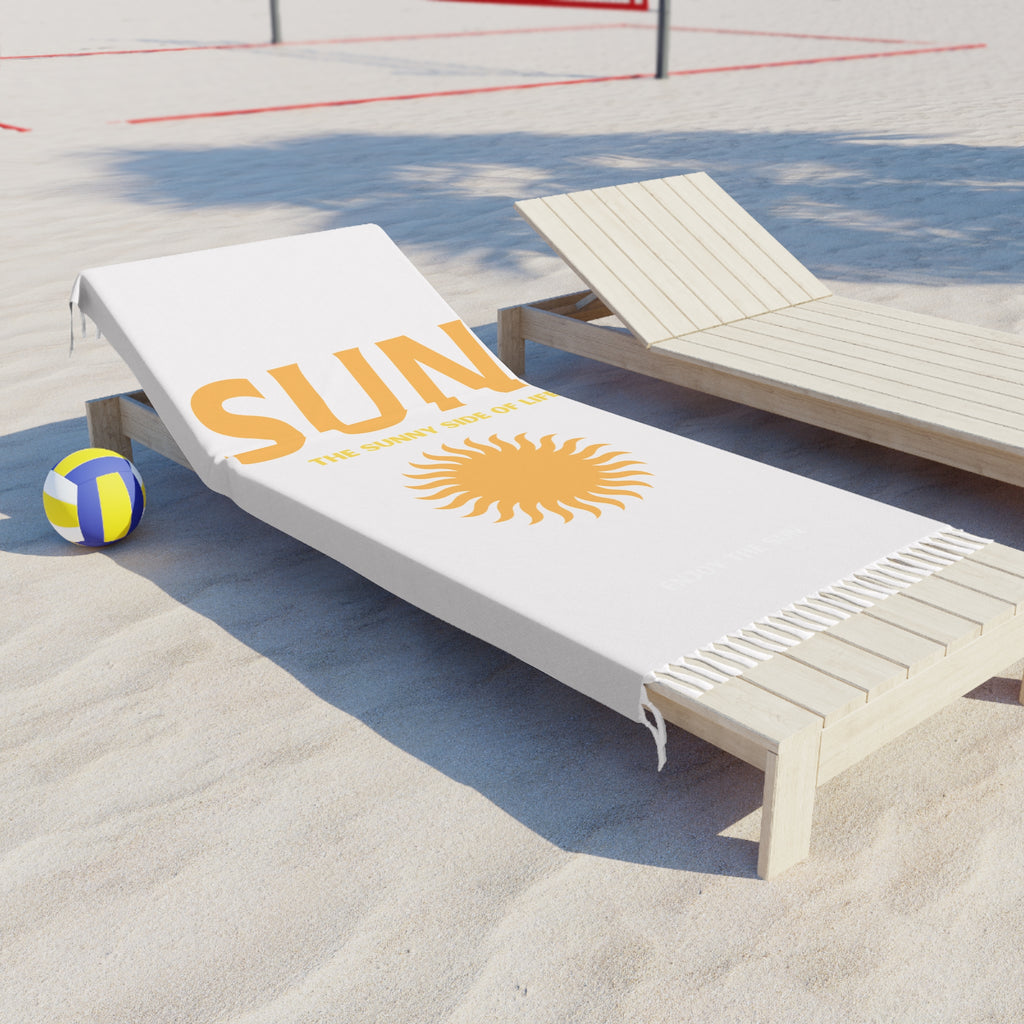 Sun Tropez Boho Beach Towel — Retro Sun Graphic Beach Cloth