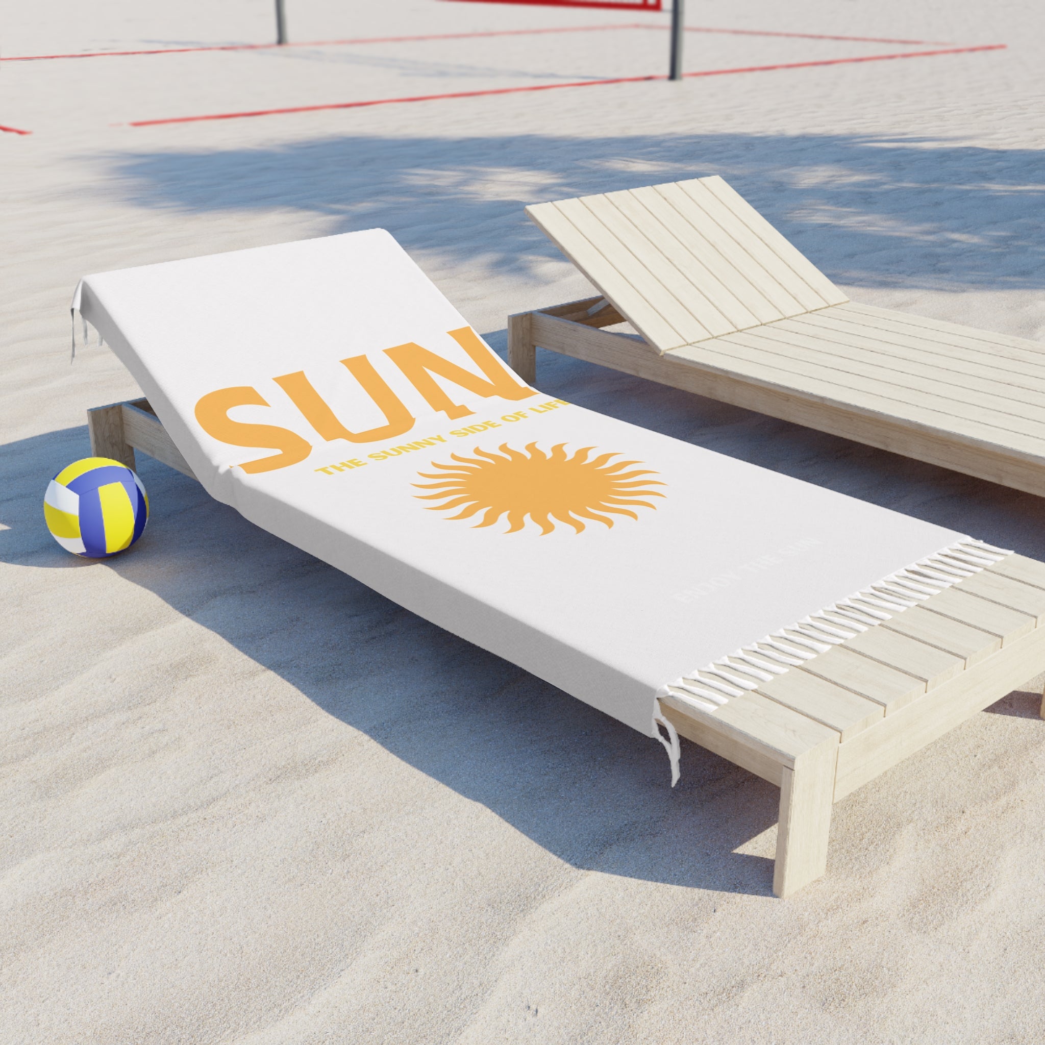Sun Tropez Boho Beach Towel — Retro Sun Graphic Beach Cloth