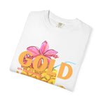 Gold Pineapple T-Shirt — Tropical Floral Graphic Tee