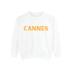 Cannes Crewneck Sweatshirt — Retro Bold Text Pullover