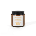Soy Candle — "She Was the Sun" Amber Jar Scented Candle