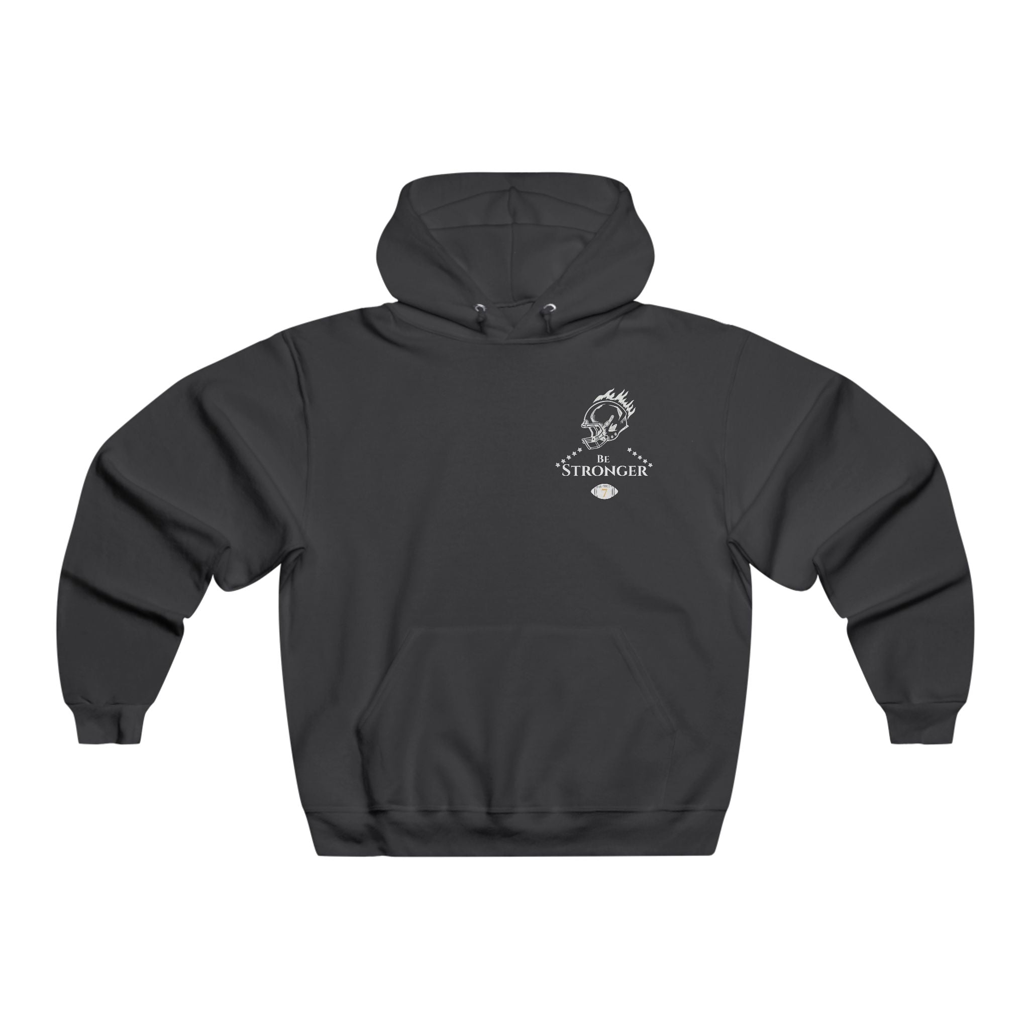 Be Stronger Football Helmet Hoodie — Motivational Athletic Pullover