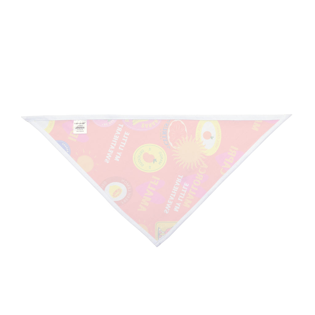 Tropical Vacation Pet Bandana — 'My Little Sweetheart' Summer Print