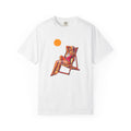 Beach Lounge Graphic T-Shirt — 'Sunkissed' Deck Chair Design