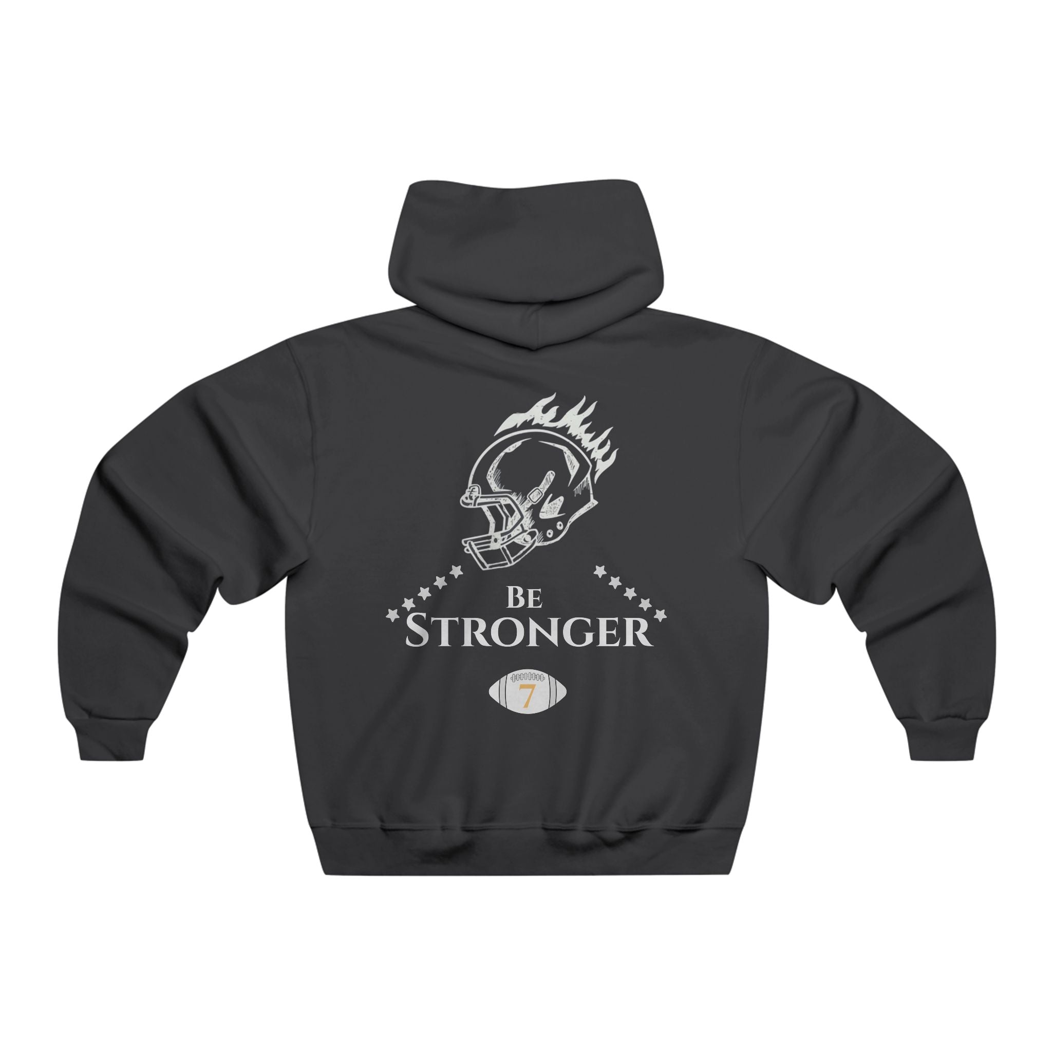 Be Stronger Football Helmet Hoodie — Motivational Athletic Pullover