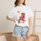 Beach Lounge Graphic T-Shirt — 'Sunkissed' Deck Chair Design